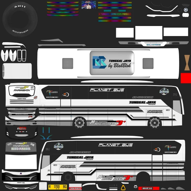 Livery Name: Livery TJ Kids Panda Tunggal Jaya

Creator: Blahbloh

Download: [Click Here]